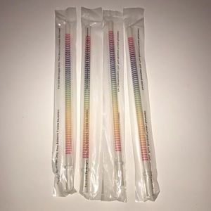 Starbucks Rainbow Stripe Ombré Reusable Straws
